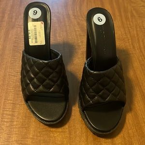 Wild Diva Heels, black quilt, 9